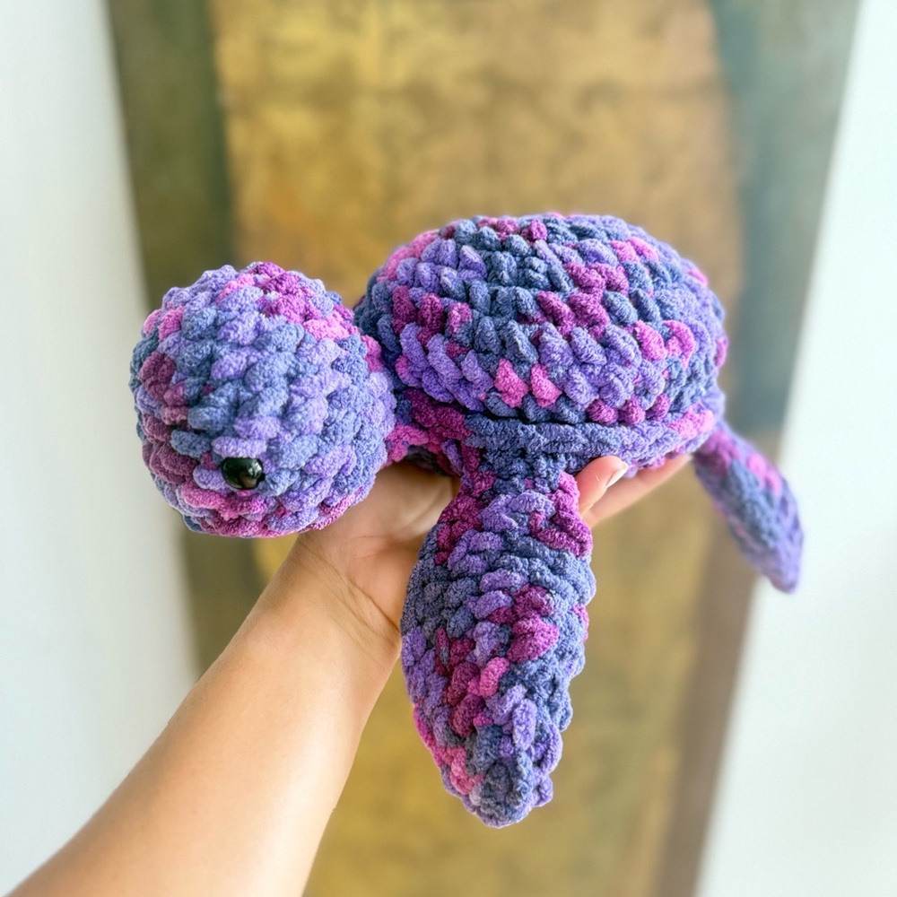 Sea Turtle Ombre Handmade Crochet Plushie  Amigurumi